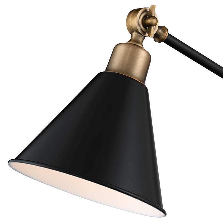Image 4 360 Lighting Wray Black Antique Brass Adjustable USB Desk Lamp more views