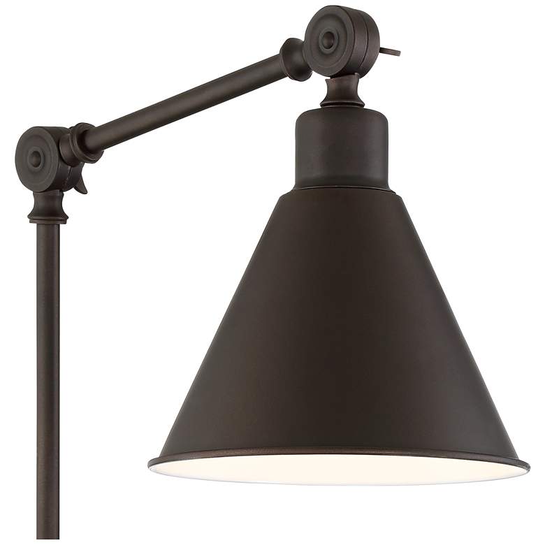 Image 3 360 Lighting Wray Bronze Metal Adjustable Plug-In Wall Lamps Set of 2 more views