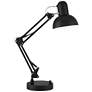 2_360 Lighting Wyatt Black Finish Adjustable Height Architect USB Desk Lamp