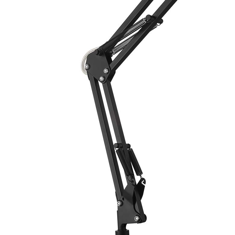 Image 7 360 Lighting Wyatt Black Finish Adjustable Height Architect USB Desk Lamp more views