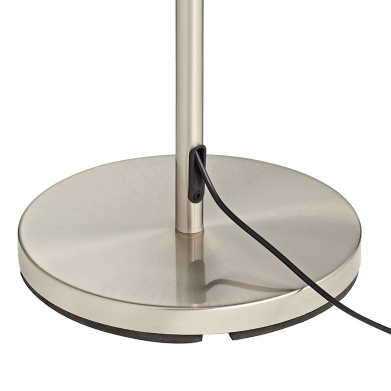 Image 7 360 Lighting Xenos Satin Nickel Adjustable LED Floor Lamps Set of 2 more views