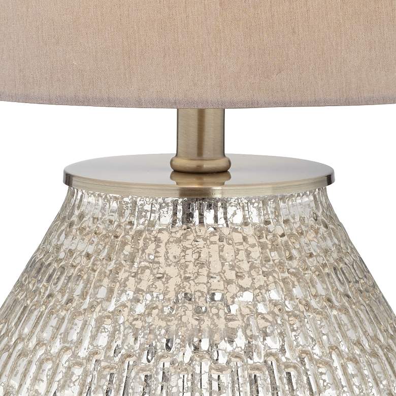 Image 5 360 Lighting Zax 19 1/2" High Mercury Glass Accent Table Lamp more views
