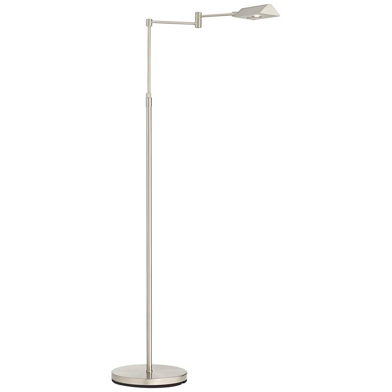 Image 7 360 Lighting Zema Nickel Swing Arm Modern LED Pharmacy Floor Lamps Set of 2 more views