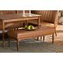 1_Baxton Studio Daymond Tufted Tan Faux Leather Dining Bench in scene