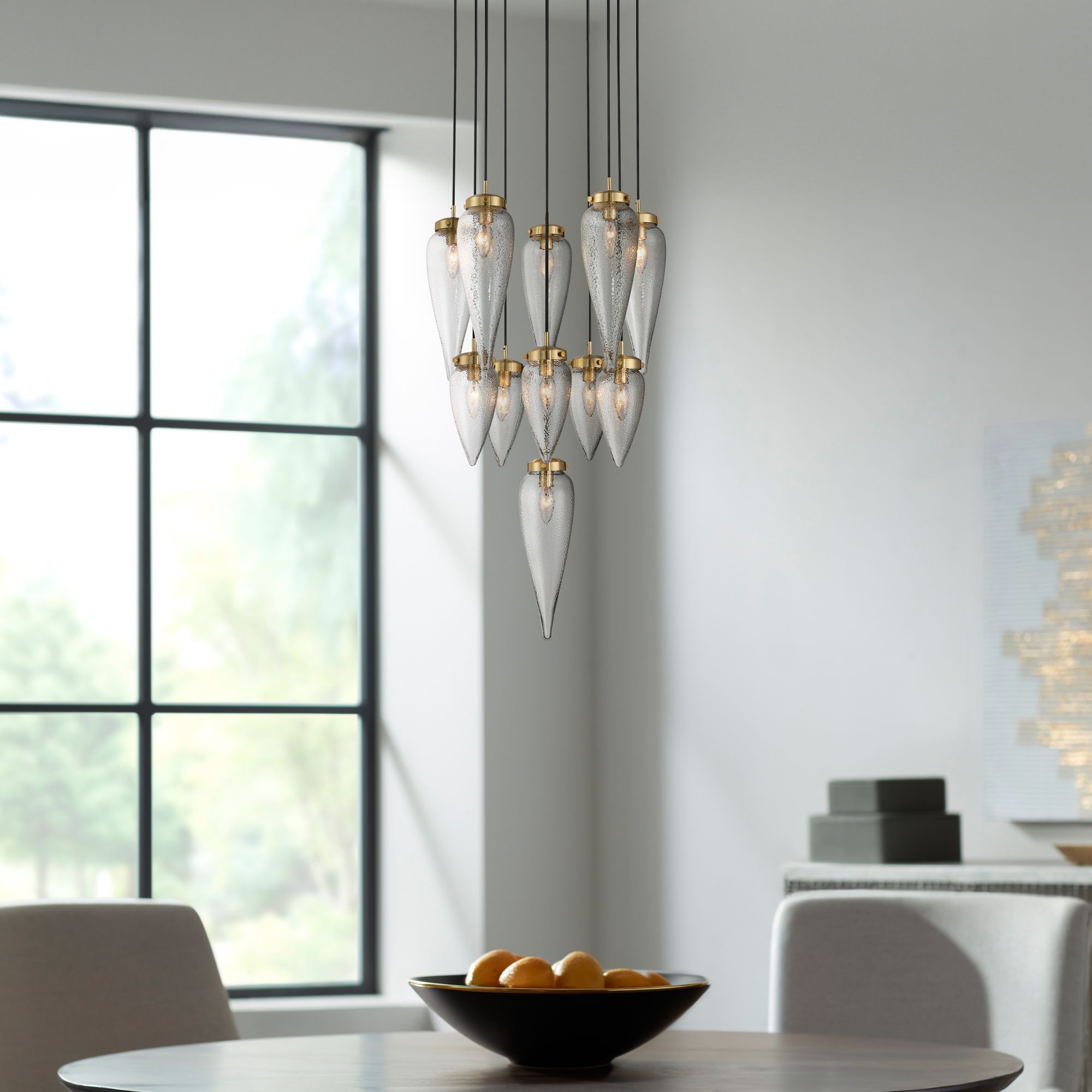 Image 1 Possini Euro Odense 19 3/4" Wide Soft Gold 11-Light Chandelier in scene