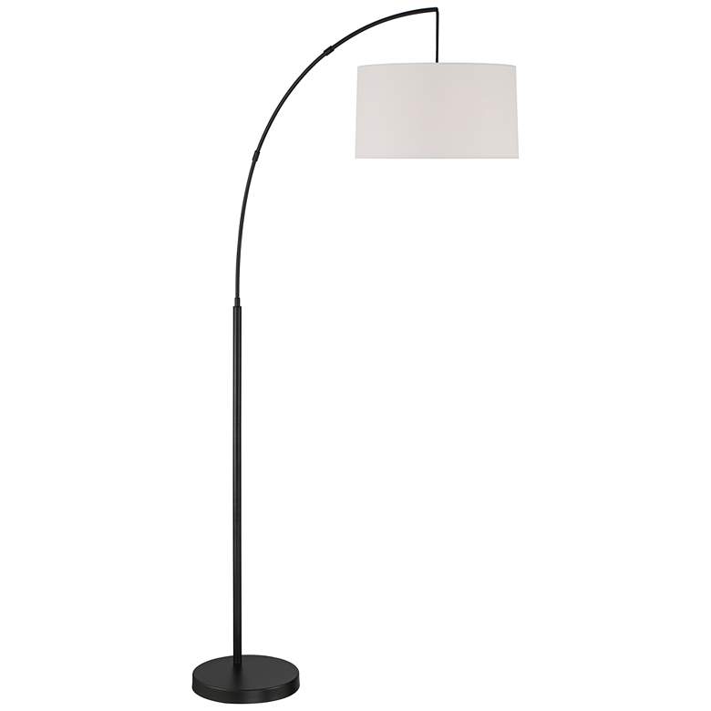 Image 7 369 Lighting Cora 72 inch Black Metal Arc Floor Lamp with Smart Socket more views