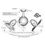 5_37" Mattews Acqua Bronze Dual Head Rotational Ceiling Fan with Remote more views