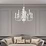 1_Williamsburg 26" Wide White 12-Light 2-Tier Chandelier in scene