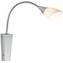37422 - Polished Chrome Wall Sconce with White Glass Shade