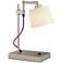 37E53 - Satin Nickel Adjustable Desk Lamp
