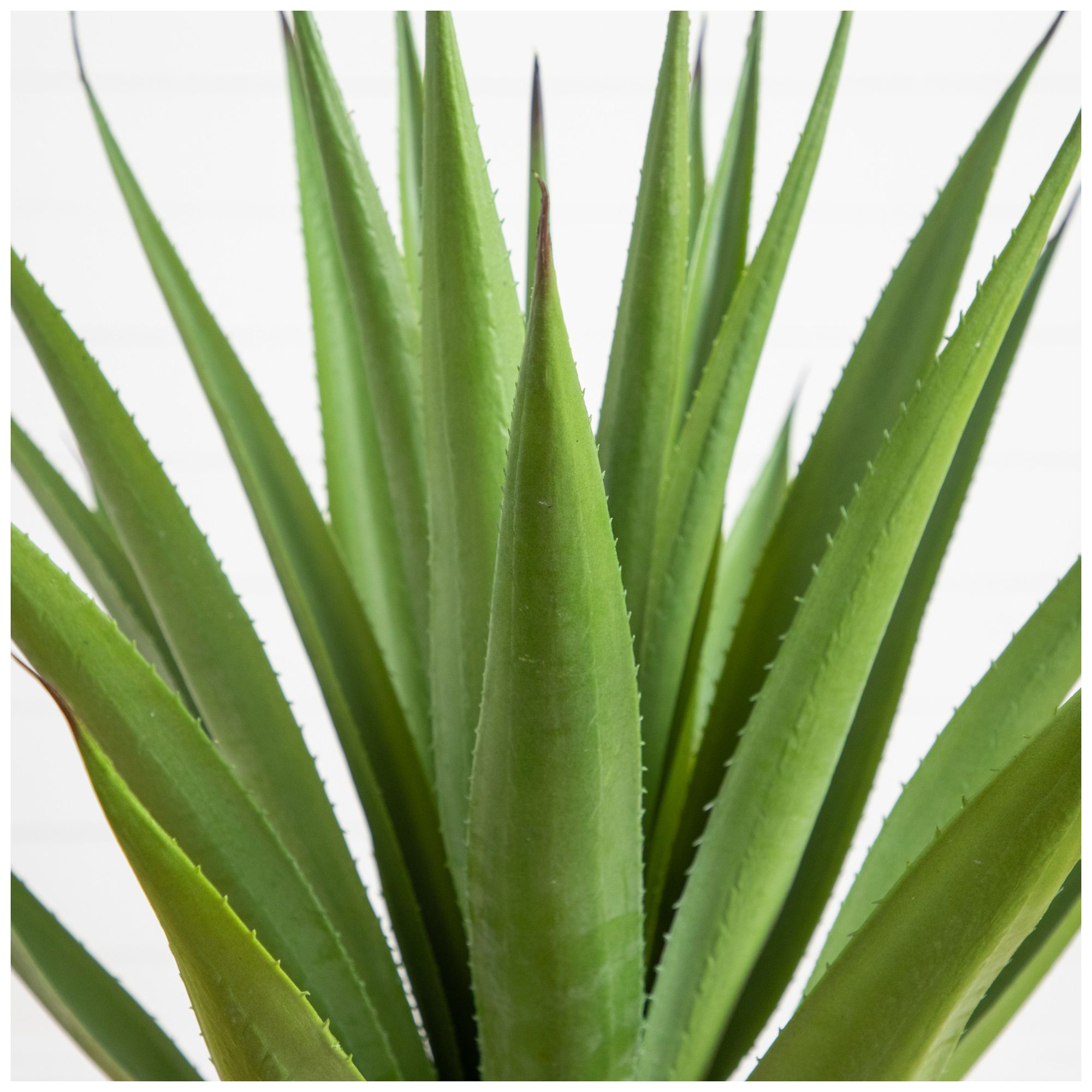 Image 4 37in. UV Resistant Artificial Agave Plant in White Tower Planter more views