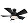 38" Modern Forms Vox Matte Black 3500K LED Outdoor Ceiling Fan