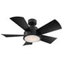 38" Modern Forms Vox Matte Black LED Outdoor Ceiling Fan