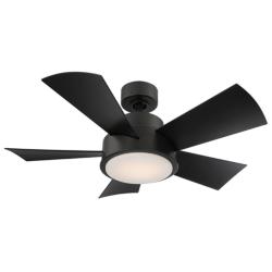 38&quot; Modern Forms Vox Matte Black LED Outdoor Ceiling Fan