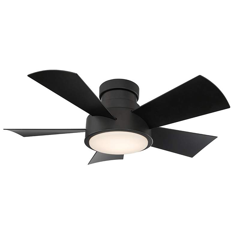 Image 1 38" Modern Forms Vox Matte Black LED Smart Ceiling Fan