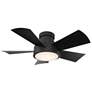 1_38" Modern Forms Vox Matte Black LED Smart Ceiling Fan