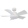 38" Modern Forms Vox Matte White 2700K LED Smart Ceiling Fan