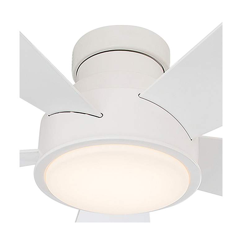 Image 3 38" Modern Forms Vox Matte White 3500K LED Smart Ceiling Fan more views