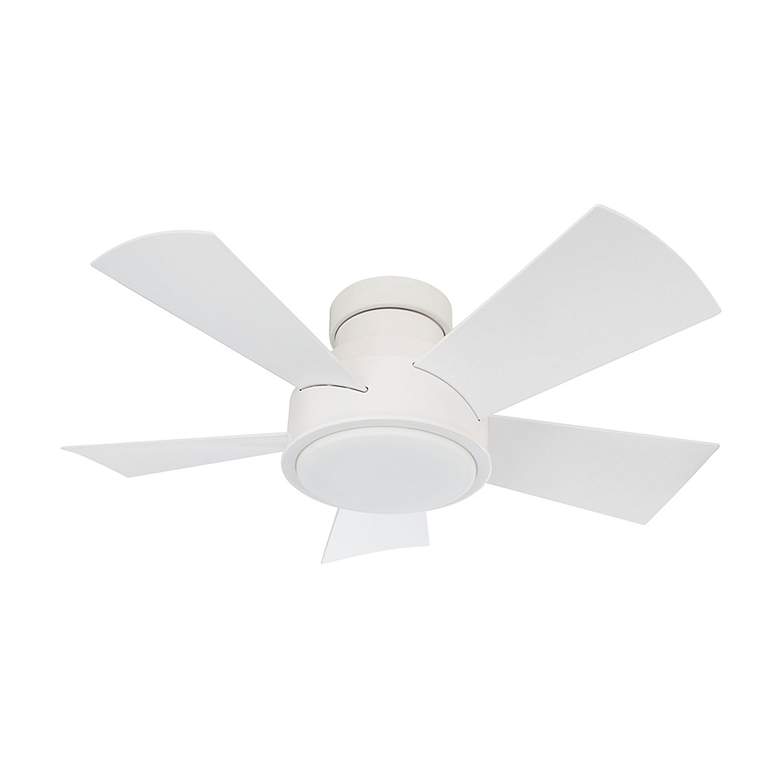 Image 4 38" Modern Forms Vox Matte White 3500K LED Smart Ceiling Fan more views