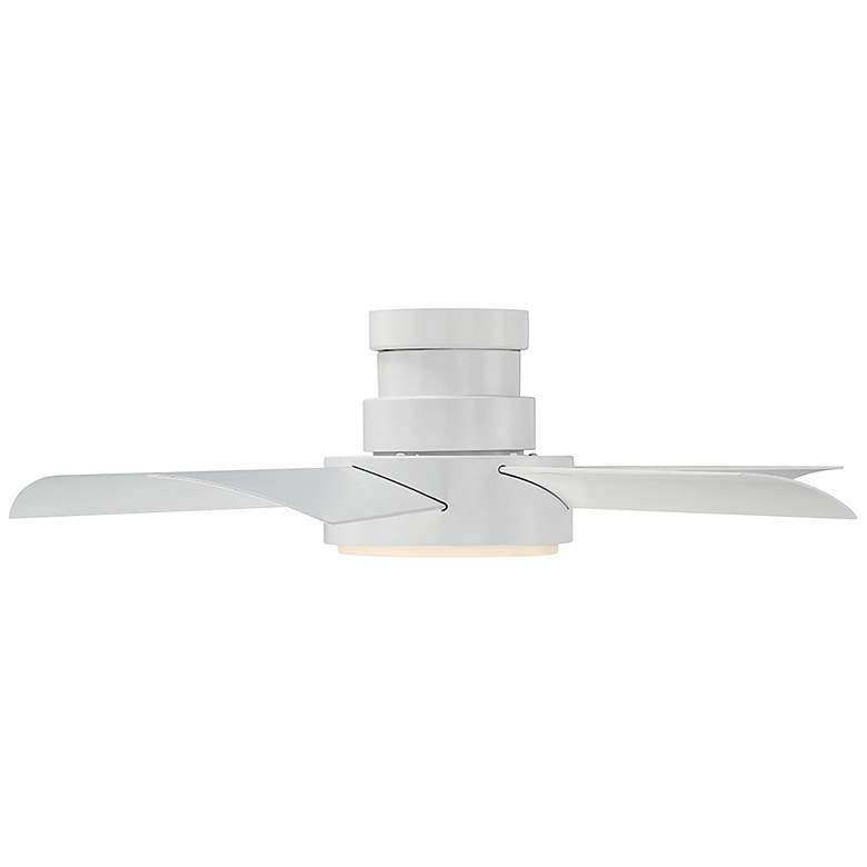 Image 4 38" Modern Forms Vox Matte White 3500K LED Smart Ceiling Fan more views