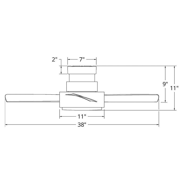Image 6 38" Modern Forms Vox Matte White 3500K LED Smart Ceiling Fan more views
