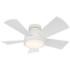38" Modern Forms Vox Matte White LED Smart Ceiling Fan