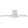 38" Modern Forms Vox Matte White LED Smart Ceiling Fan in scene