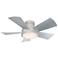 38" Modern Forms Vox Titanium Silver LED Smart Ceiling Fan