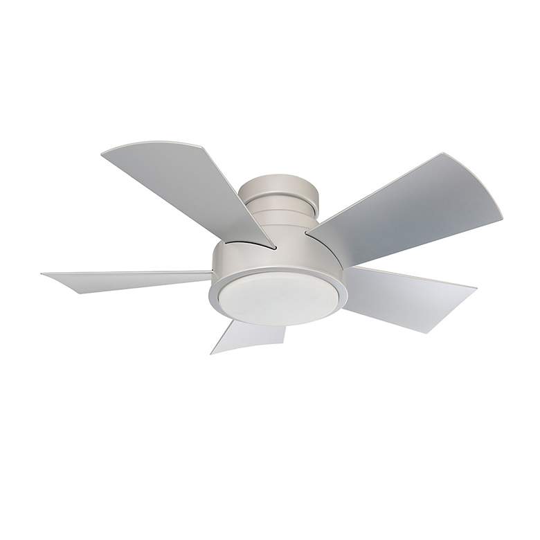 Image 3 38" Modern Forms Vox Titanium Silver LED Wet Smart Hugger Ceiling Fan more views