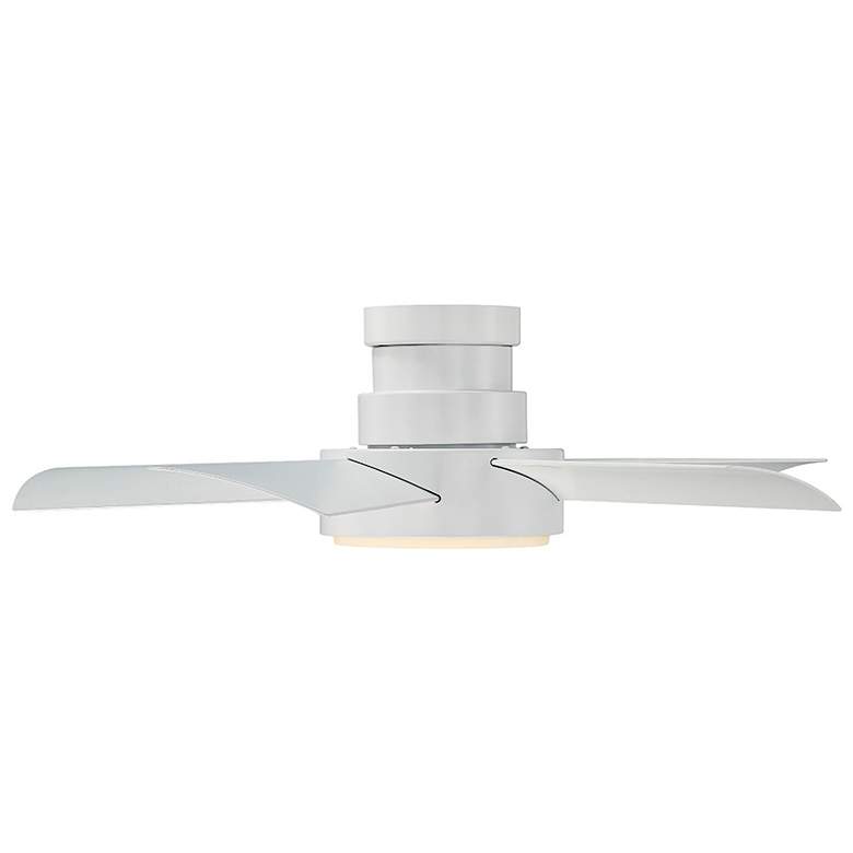 Image 3 38"  Modern Forms Vox White LED Wet Rated Hugger Smart Ceiling Fan more views