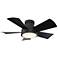 38" Vox Matte Black 3500K LED Smart Hugger Ceiling Fan