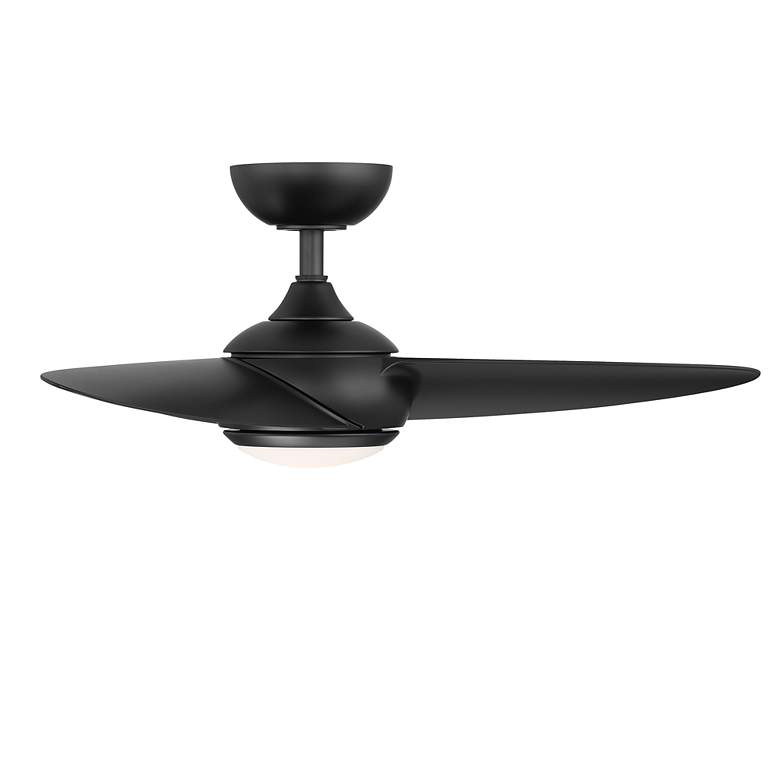 Image 3 38" WAC Loft Matte Black Smart Outdoor LED Ceiling Fan more views