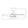 5_38" WAC Loft Matte Black Smart Outdoor LED Ceiling Fan more views