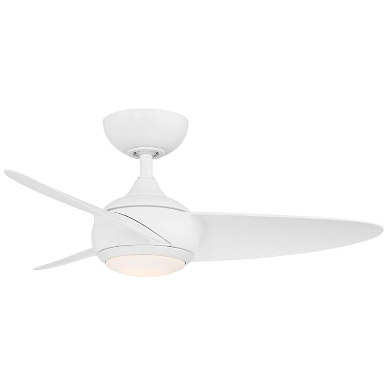 Image 1 38" WAC Loft Matte White Smart Outdoor LED Ceiling Fan