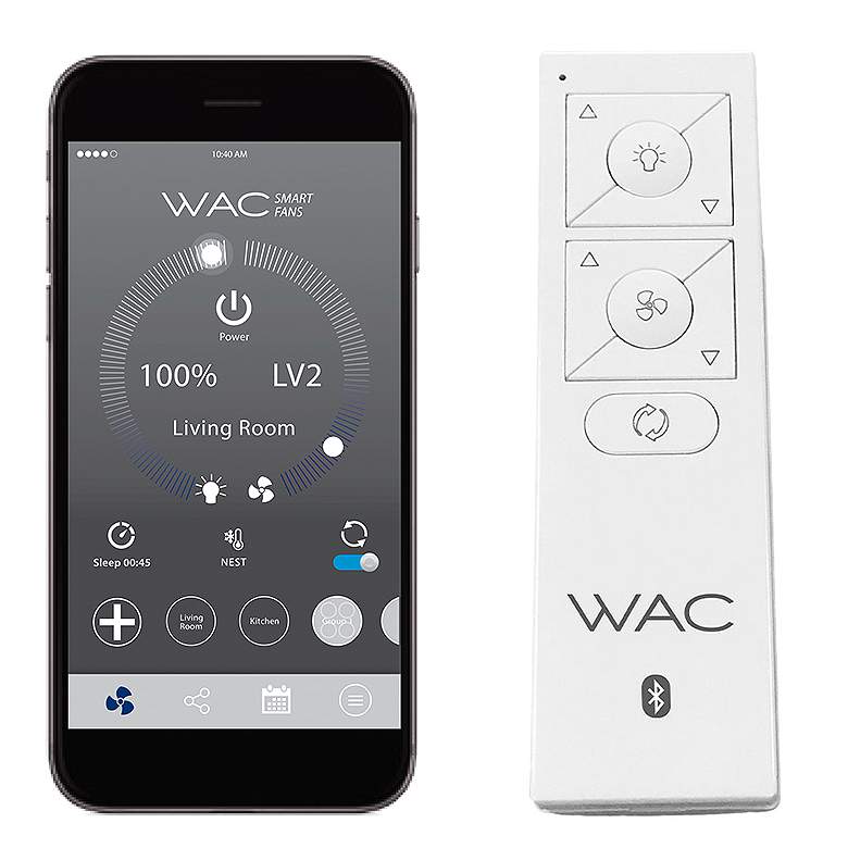 Image 2 38" WAC Loft Matte White Smart Outdoor LED Ceiling Fan more views