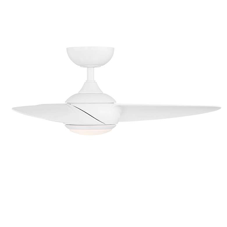 Image 3 38" WAC Loft Matte White Smart Outdoor LED Ceiling Fan more views