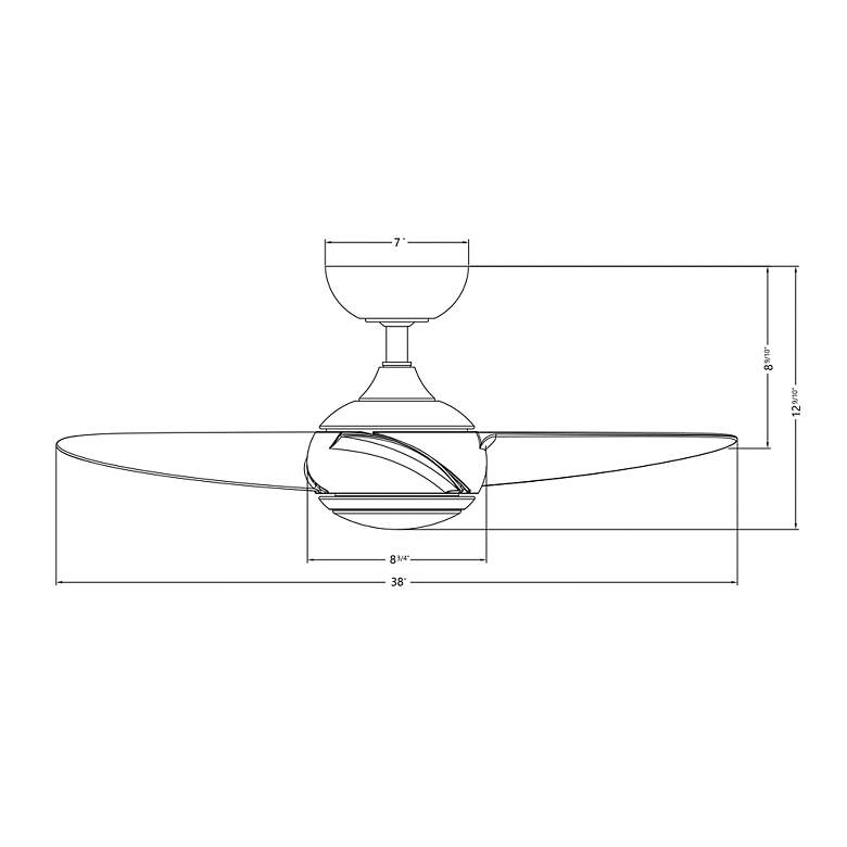 Image 5 38" WAC Loft Matte White Smart Outdoor LED Ceiling Fan more views