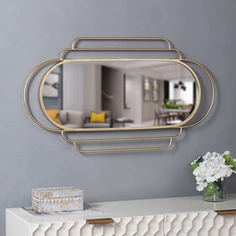 Image 1 Gemma - Wall Mirror - Gold Finish in scene