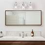 Inwood 24" Wide Chrome and Clear Glass 3-Light Vanity Bath Light in scene