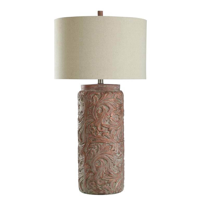 Image 1 39.5" High Terracotta Fiber Cement Table Lamp