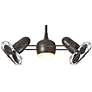 39" Matthews Dagny Bronze Damp Rated Dual Head Ceiling Fan with Remote