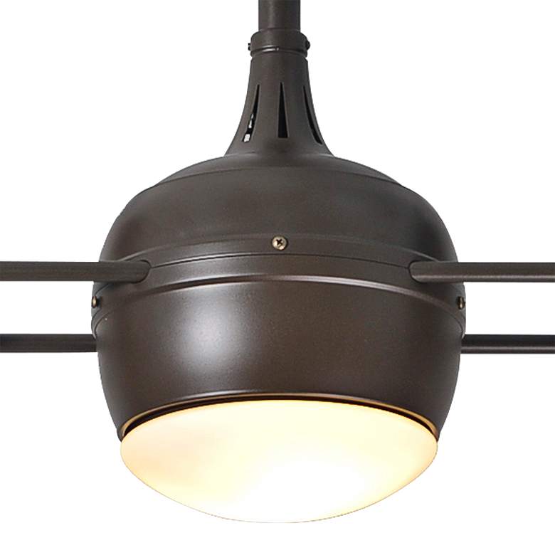 Image 3 39" Matthews Dagny Bronze Damp Rated Dual Head Ceiling Fan with Remote more views