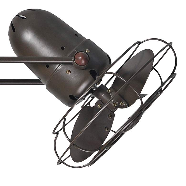 Image 4 39" Matthews Dagny Bronze Damp Rated Dual Head Ceiling Fan with Remote more views