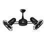 2_39" Matthews Dagny Matte Black Cage Ceiling Fan more views