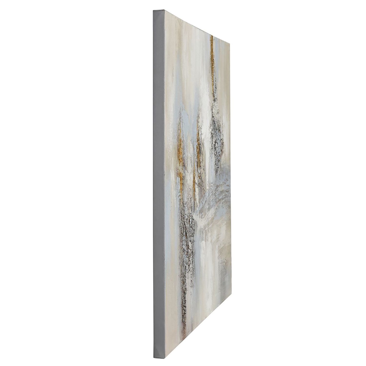 Image 3 39" x 39" Abstract Hand Painted Canvas Wall Art more views