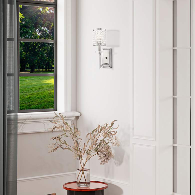 Image 1 Grammercy 15" High Brushed Nickel Wall Sconce in scene