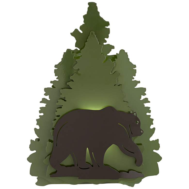 Image 1 39Y43 - 18" Right Facing Bear Metal Sconce