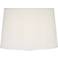 3C820 - White Sandstone Linen Drum Lamp Shade