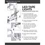 360 Lighting Water-Resistant Indoor Warm White LED Tape Light Kit in scene