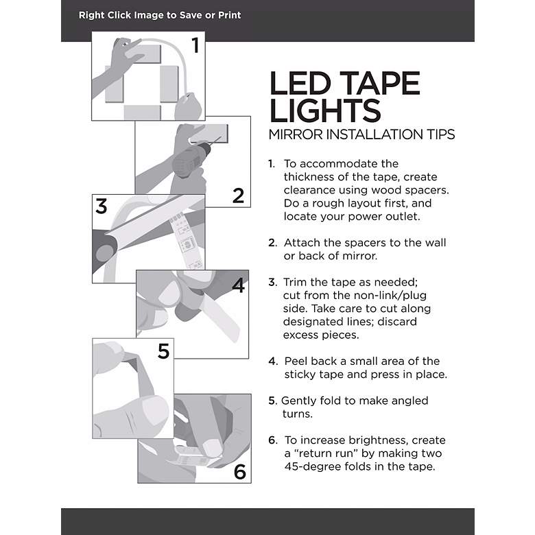 Water-Resistant Indoor Warm White LED Tape Light Kit in scene